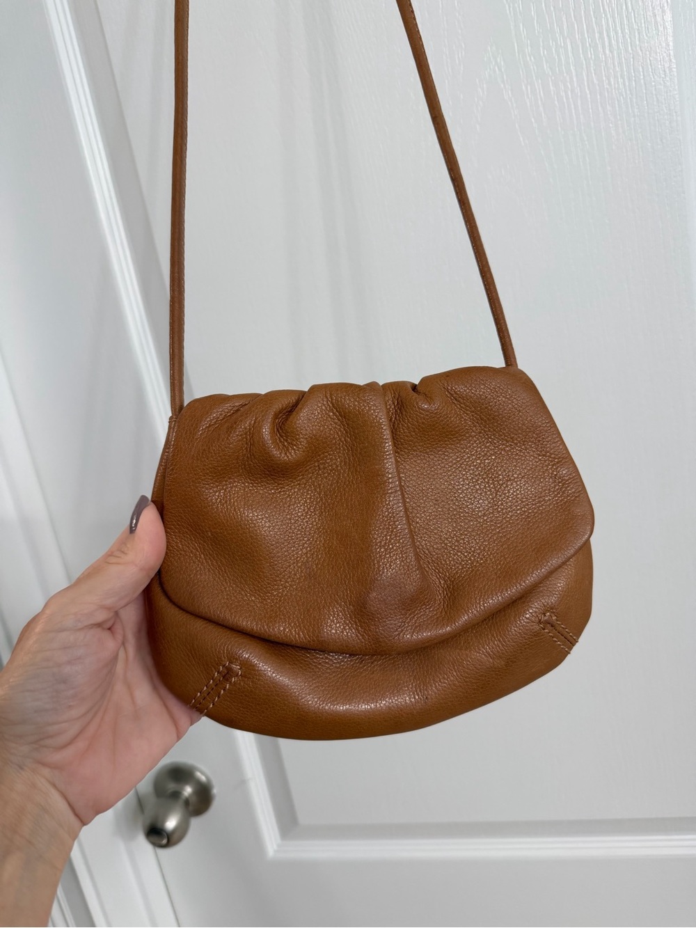 Fossil Leather Crossbody Bag in Brown